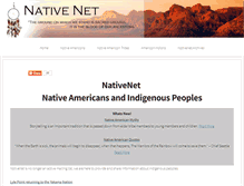 Tablet Screenshot of native-net.org
